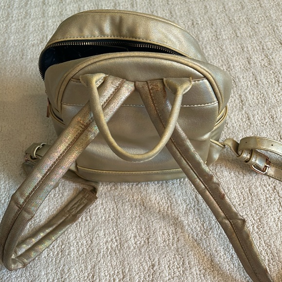 Metallic Gold Mini Backpack from Free People - Picture 3 of 5